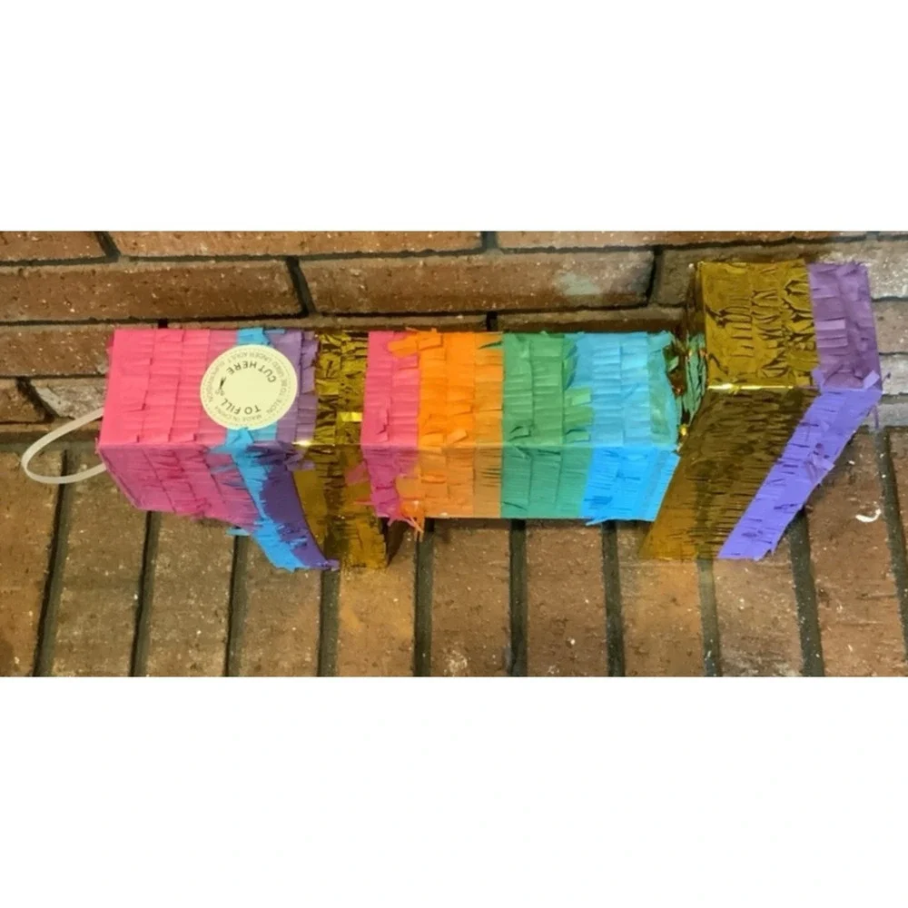 Blue Panda Rainbow Number‎ 1 Pinata For 1st Birthday Party